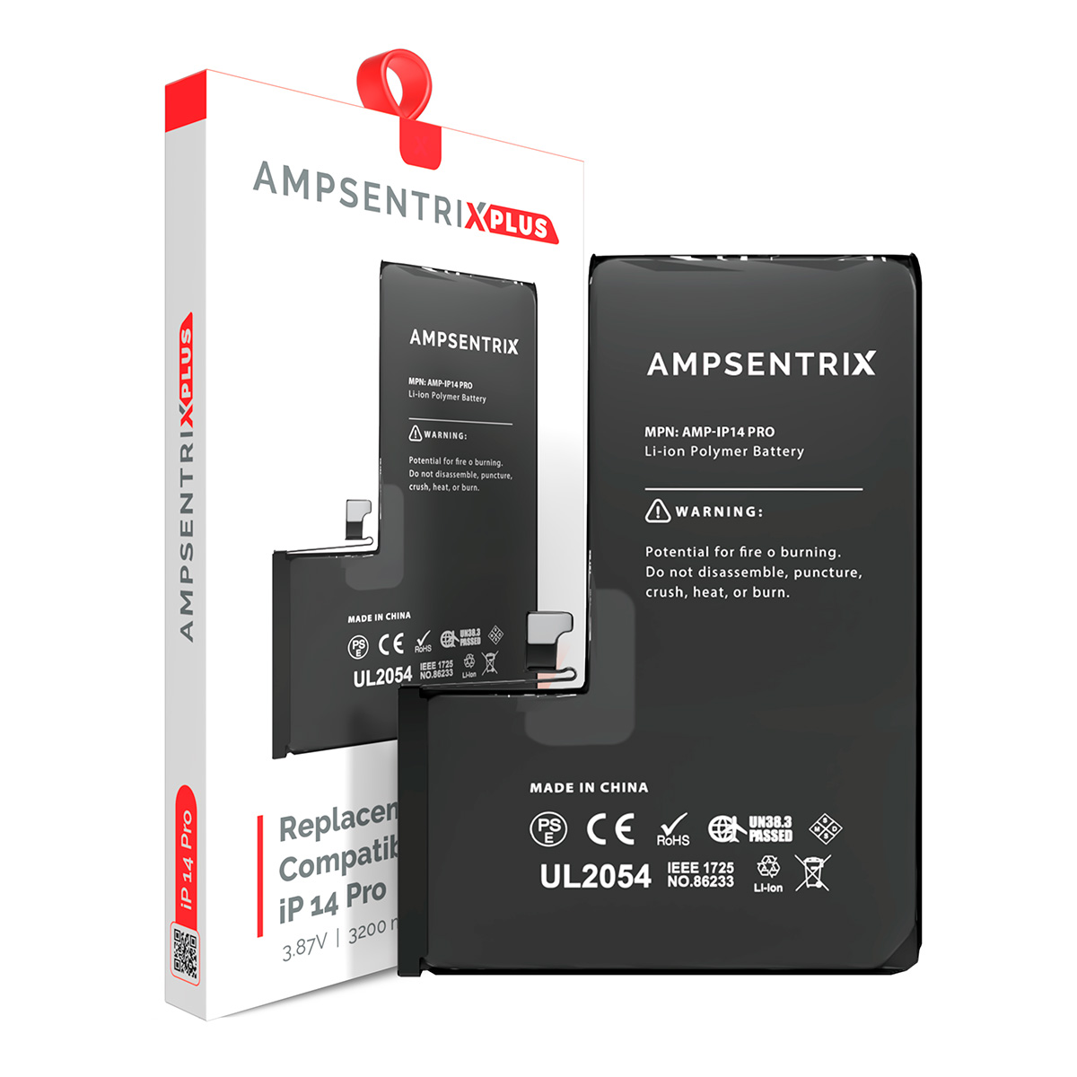 Bateria Ampsentrix Plus iPhone 14 Pro